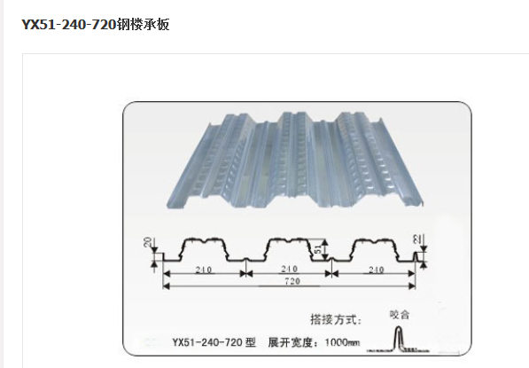 YX51-240-720楼承板